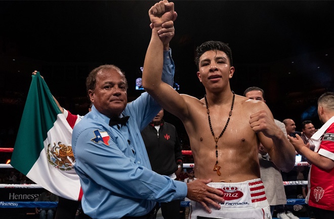 Jaime Munguia is the number one rated contender with the WBC and WBO Photo Credit: Sye Williams/Golden Boy