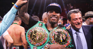 Jermall Charlo successfully defended his WBC Middleweight world title for a fourth time in Houston on Saturday Photo Credit: Leo Wilson / Premier Boxing Champions