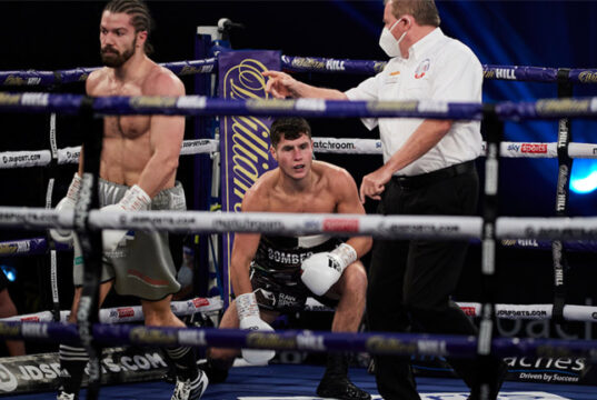 Joe Laws says he will come back stronger following his first professional defeat to Rylan Charlton in October Photo Credit: Mark Robinson/Matchroom Boxing