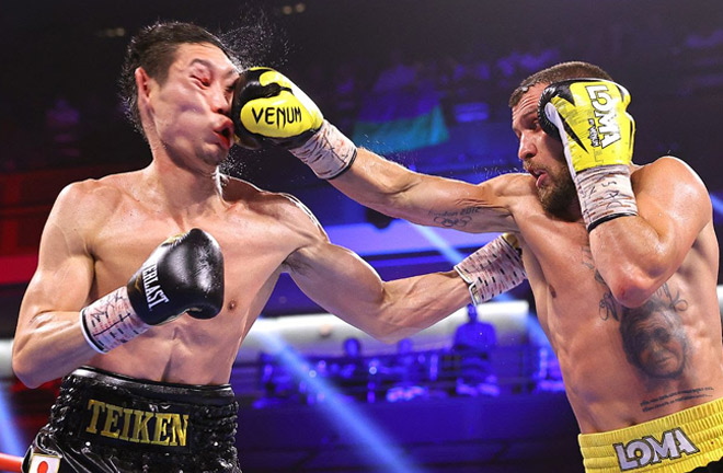 Vasiliy Lomachenko returned to winning ways with victory over Masayoshi Nakatani Photo Credit: Mikey Williams/Top Rank via Getty Images