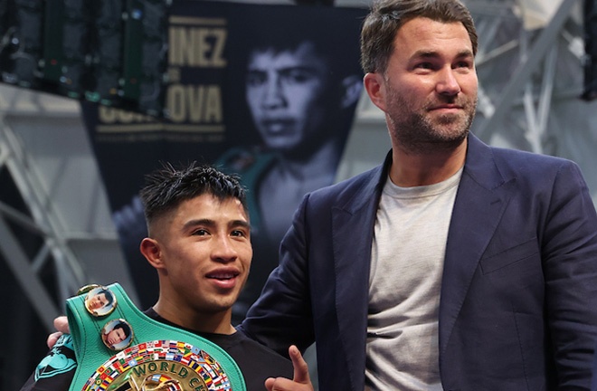 Promoter Eddie Hearn says Martinez will now look to unify Photo Credit: Melina Pizano/Matchroom
