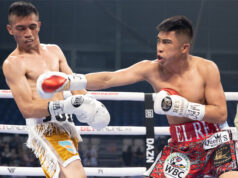 Julio Cesar Martinez overcame Joel Cordova to retain his WBC Flyweight crown Photo Credit: Ed Mulholland/Matchroom