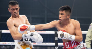 Julio Cesar Martinez overcame Joel Cordova to retain his WBC Flyweight crown Photo Credit: Ed Mulholland/Matchroom