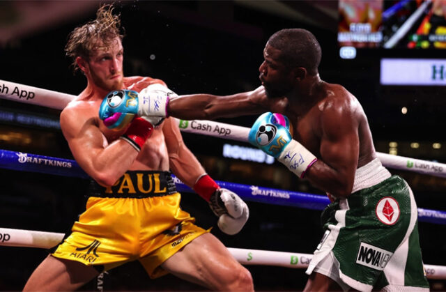 Floyd Mayweather and Logan Paul generated over 1m pay-per-view buys in the USA during their exhibition, according to reports Photo Credit: Amanda Westcott/SHOWTIME