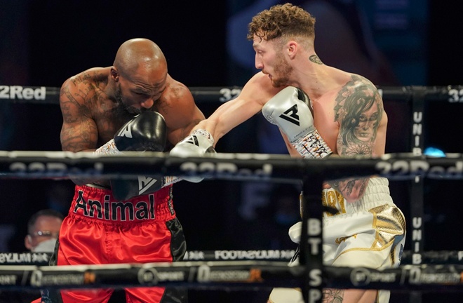 Parker stopped Vaughn Alexander in two rounds in March Photo Credit: Round 'N' Bout Media/Queensberry Promotions