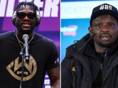 Deontay Wilder and Dillian Whyte have reignited their long-running feud in recent days Photo Credit: Mikey Williams/Top Rank via Getty Images/Mark Robinson/Matchroom