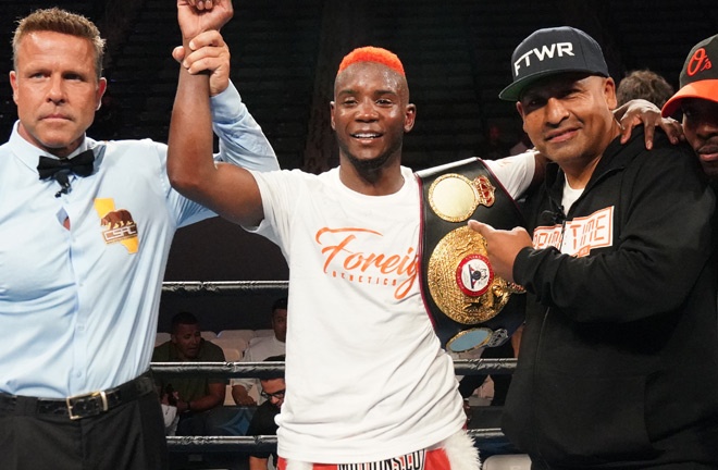 Colbert successfully defended his WBA Interim Super Featherweight title Photo Credit: Sean Michael Ham/ Premier Boxing Champions