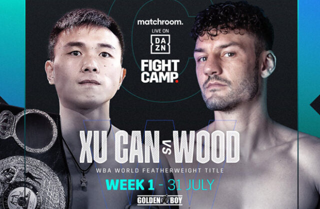 Xu Can defends his WBA 'Regular' featherweight world title against Leigh Wood at Matchroom's Fight on Saturday