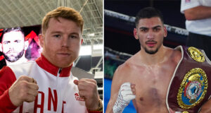 Hamzah Sheeraz can reach the level of Canelo Alvarez, his trainer Ricky Funez believes Photo Credit: Michelle Farsi/Matchroom/Round 'N' Bout Media/Queensberry Promotions