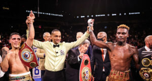 Jermell Charlo and Brian Castano were held to a split decision draw in their undisputed fight Photo Credit: Amanda Westcott/SHOWTIME