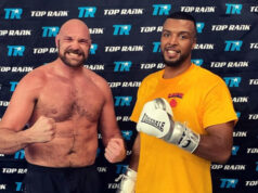 George Fox has spent two camps with Tyson Fury ahead of his fourth professional fight on Saturday night Photo Credit: Instagram @gfoxboxing