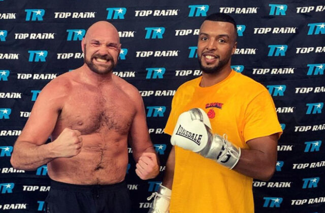 George Fox has spent two camps with Tyson Fury ahead of his fourth professional fight on Saturday night Photo Credit: Instagram @gfoxboxing