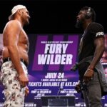 Fury and Wilder came face-to-face at a press conference prior to the postponement Photo Credit: Mikey Williams/Top Rank via Getty Images