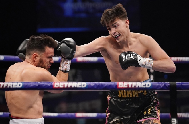 Hedges look composed during his second professional victory in April Photo Credit: Dave Thompson/Matchroom Boxing