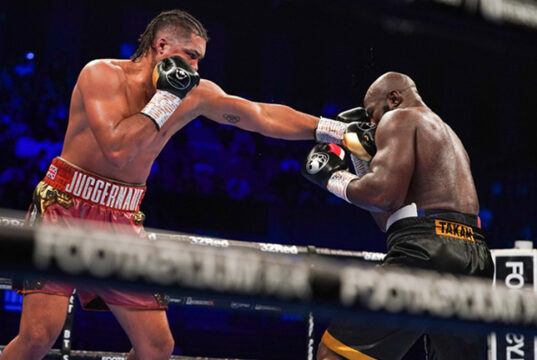 Joe Joyce halted seasoned world title challenger, Carlos Takam in the sixth round on Saturday to stay in line for a world title shot Photo Credit: Queensberry Promotions