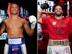 Fabio Wardley defends his English Heavyweight title against Nick Webb at Fight Camp on August 7th Photo Credit: Dave Thompson/Mark Robinson/Matchroom Boxing