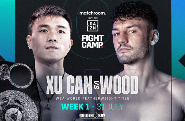 Xu Can will defend his WBA 'Regular' Featherweight world title against Leigh Wood on July 31st