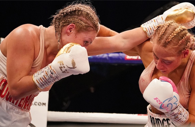 Ebanie Bridges was beaten by Shannon Courtenay in a thrilling battle for the WBA bantamweight world title in April Photo Credit: Dave Thompson/Matchroom Boxing