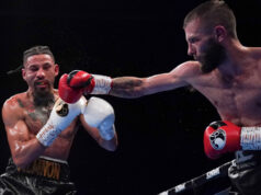 Anthony Cacace put in a impressive performance to beat Lyon Woodstock convincingly on the judges scorecards last night in Birmingham. Photo Credit: Frank Warren / Queensberry Promotions.