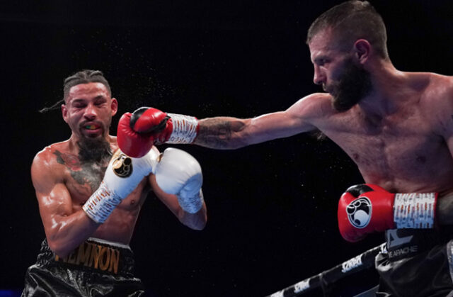 Anthony Cacace put in a impressive performance to beat Lyon Woodstock convincingly on the judges scorecards last night in Birmingham. Photo Credit: Frank Warren / Queensberry Promotions.