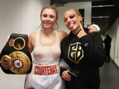 Ebanie Bridges says her defeat to Shannon Courtenay in April was a learning curve Photo Credit: Mark Robinson/Matchroom Boxing