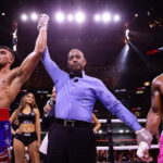 Fury celebrates after his victory over Taylor Photo Credit: Amanda Westcott/SHOWTIME