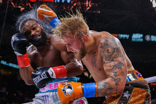 Jake Paul made it four straight professional wins with a split decision victory over Tyron Woodley Photo Credit: Amanda Westcott/SHOWTIME