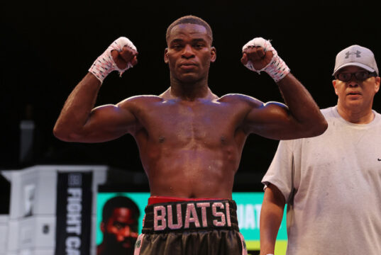 Joshua Buatsi is closing in on a world title shot after his victory on Saturday Photo Credit: Mark Robinson/Matchroom Boxing