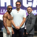 Kid Galahad clashes with Jazza Dickens in rematch for the IBF featherweight world title at Fight Camp on Saturday night Photo Credit: Mark Robinson/Matchroom Boxing