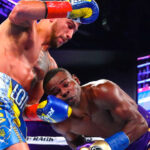 Throwback to when Lomachenko retired Rigondeaux in 2017. Photo Credit: Top Rank.