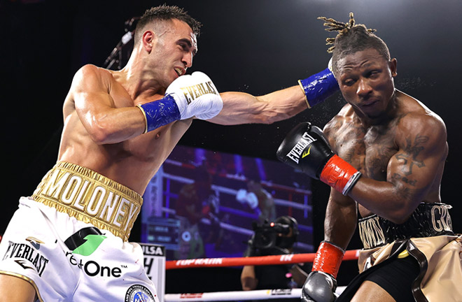 Jason Moloney bounced back from defeat to Naoya Inoue with victory over Joshua Greer Jr Photo Credit: Mikey Williams/Top Rank via Getty Images