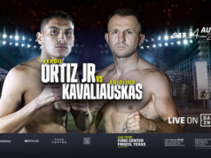 Vergil Ortiz Jr puts his undefeated record on the line against Egidijus Kavaliauskas in Texas on Saturday