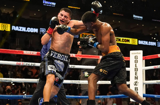 Ortiz Jr stopped Maurice Hooker in seven rounds in March Photo Credit: Dallas News