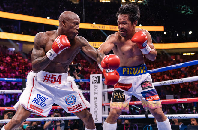 Ugas was able to limit Pacquiao's success Photo Credit: Ryan Hafey/Premier Boxing Champions