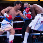 Pacquiao had some success, but was limited by Ugas in the main Photo Credit: Pro Boxing Fans