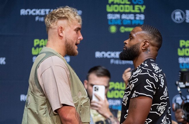 Jake Paul fights in his hometown of Ohio against Tyron Woodley on Sunday night Photo Credit: Esther Lin/SHOWTIME