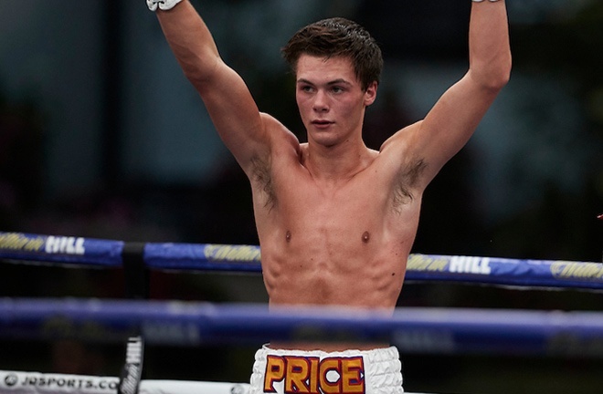 Super Bantamweight prospect Hopey Price fights for the fifth time on Saturday Photo Credit: Mark Robinson/Matchroom Boxing