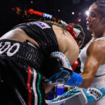 Amanda Serrano put on a dominant performance to beat Yamileth Mercado and retain her featherweight world titles Photo Credit: Amanda Westcott/SHOWTIME