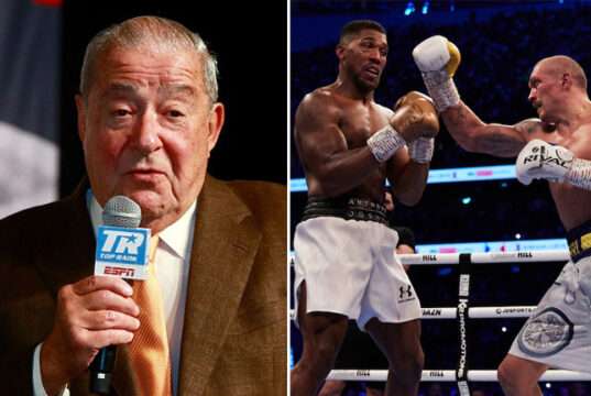 Bob Arum has advised Anthony Joshua to avoid a rematch against Oleksandr Usyk Photo Credit: Mikey Williams/Top Rank/Mark Robinson/Matchroom Boxing