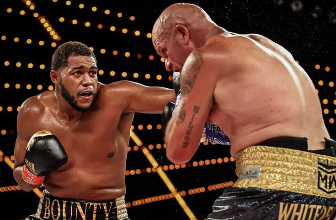 Michael Hunter stopped Mike Wilson in four rounds in August Photo Credit: Amanda Westcott/Triller Fight Club