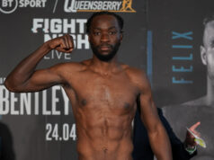 Denzel Bentley is determined to come back stronger after his loss to Felix Cash Photo Credit: Queensberry Promotions