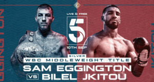 Sam Eggington defends his WBC Silver middleweight title against Bilel Jkitou on Friday