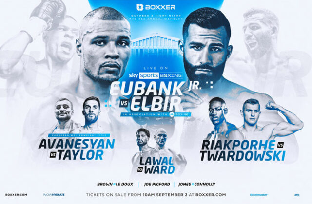 Chris Eubank Jr will headline the first BOXXER show on Sky Sports on October 2