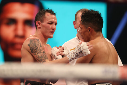 Josh Warrington faces Mauricio Lara in a rematch in Leeds on Saturday Photo Credit: Mark Robinson/Matchroom Boxing
