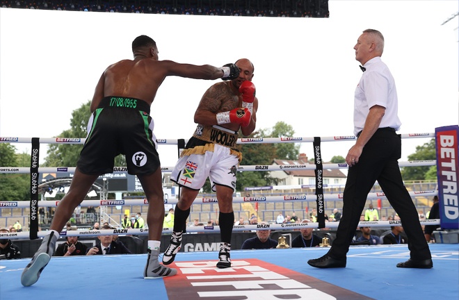 Mali Wright impressed on his debut with a 2nd round stoppage. Photo Credit: Mark Robinson / Matchroom Boxing 