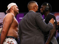 Tyson Fury and Deontay Wilder meet for the third time in Las Vegas this Saturday night Photo Credit: Mikey Williams/Top Rank via Getty Images