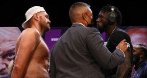 Tyson Fury and Deontay Wilder meet for the third time in Las Vegas this Saturday night Photo Credit: Mikey Williams/Top Rank via Getty Images