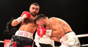 David Avanesyan blitzed Liam Taylor in two rounds at the SSE Arena Photo Credit: Lawrence Lustig/BOXXER