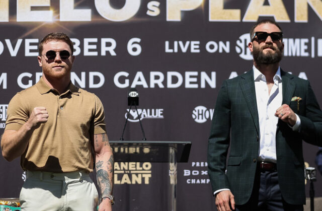 Canelo Alvarez has predicted a knockout victory over Caleb Plant on November 6 Photo Credit: Amanda Westcott/SHOWTIME