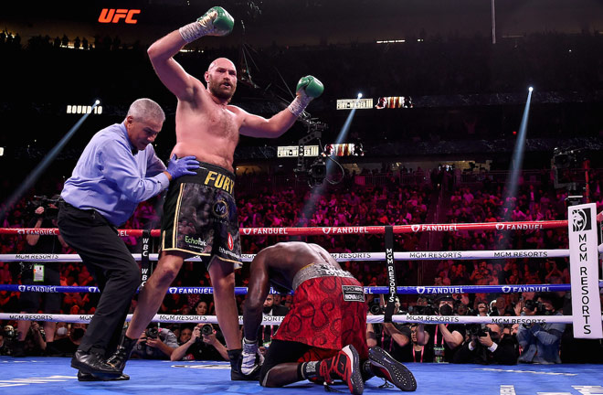 Fury knocked out Wilder in the eleventh round of their breathless world heavyweight title clash in Las Vegas Photo Credit: Frank Micelotta/Fox Sports/PictureGroup